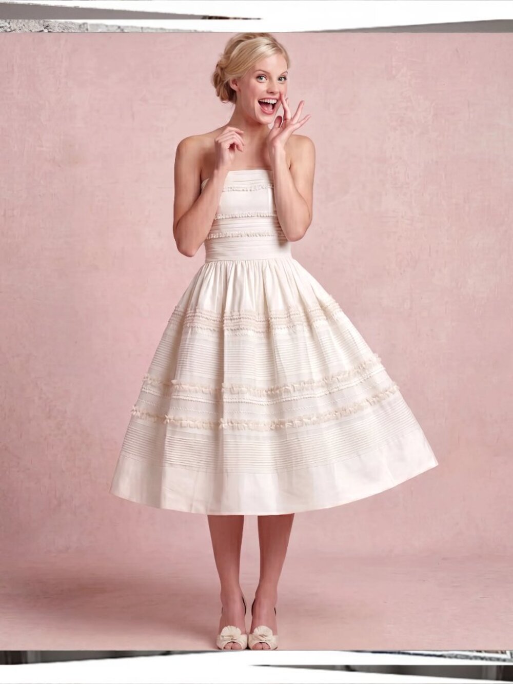 Retro "Fondant Buttercream" Tea Dress w/ Loads of Tulle (4) by Hitherto - Picture 4 of 8